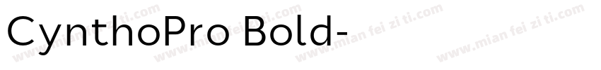CynthoPro Bold字体转换